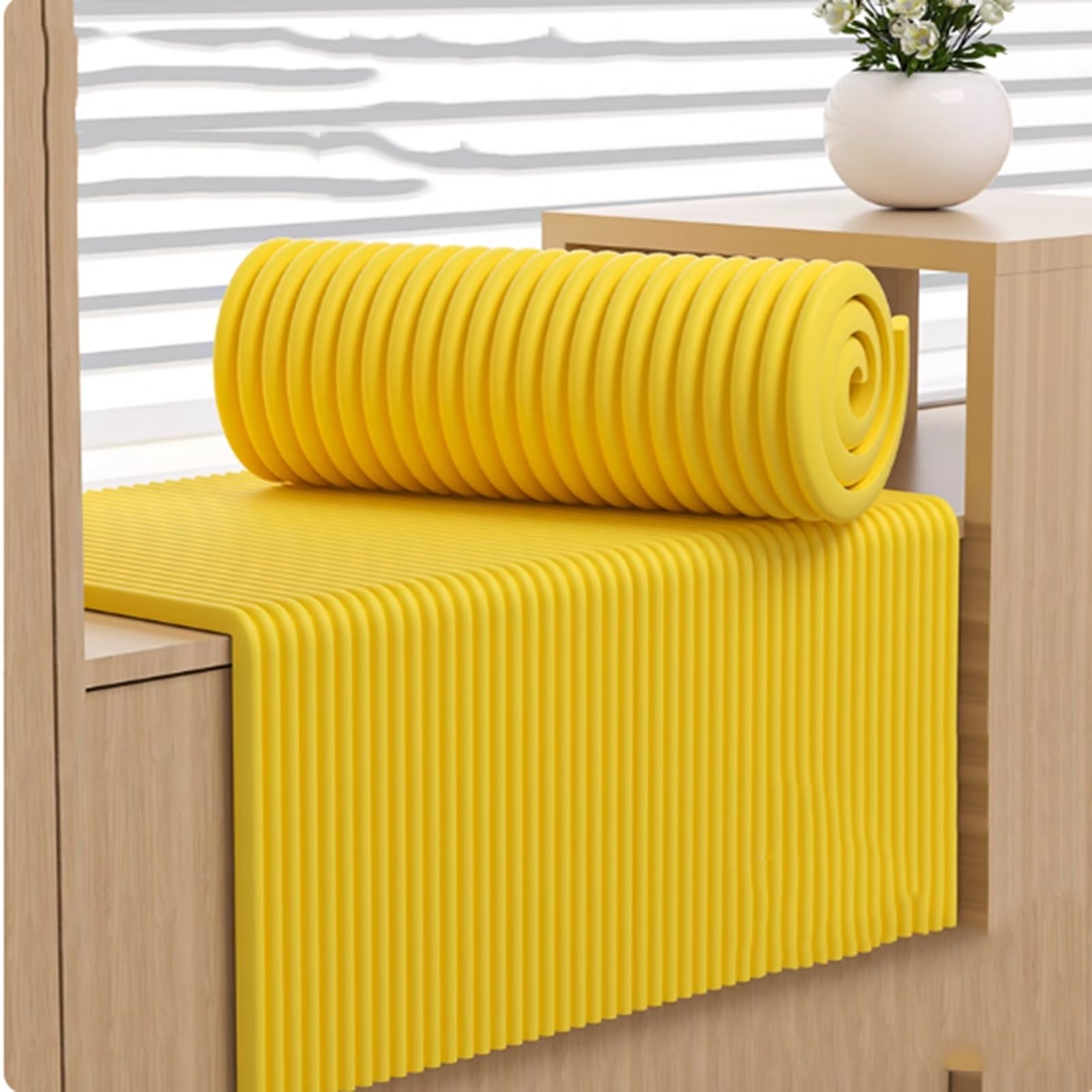 MESOVFCA Anti-Collision Wall Cushion Padding, Self-Adhesive Padded Panels, DIY Peel and Stick Wall Protection for Headboards