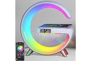 Table Lamp with Wireless Charger & Bluetooth Speaker