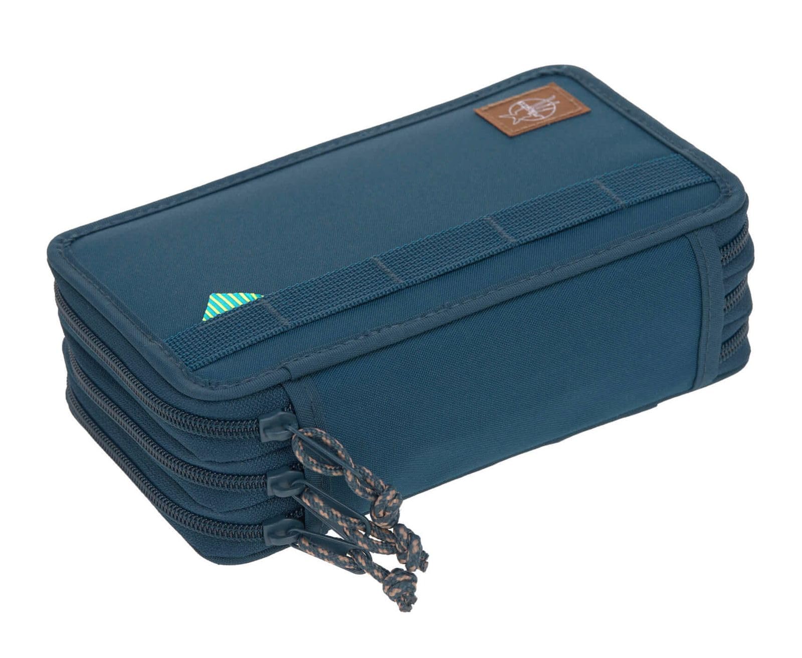 LÄSSIG School Triple Pencil Case Unique Navy 20-teilig