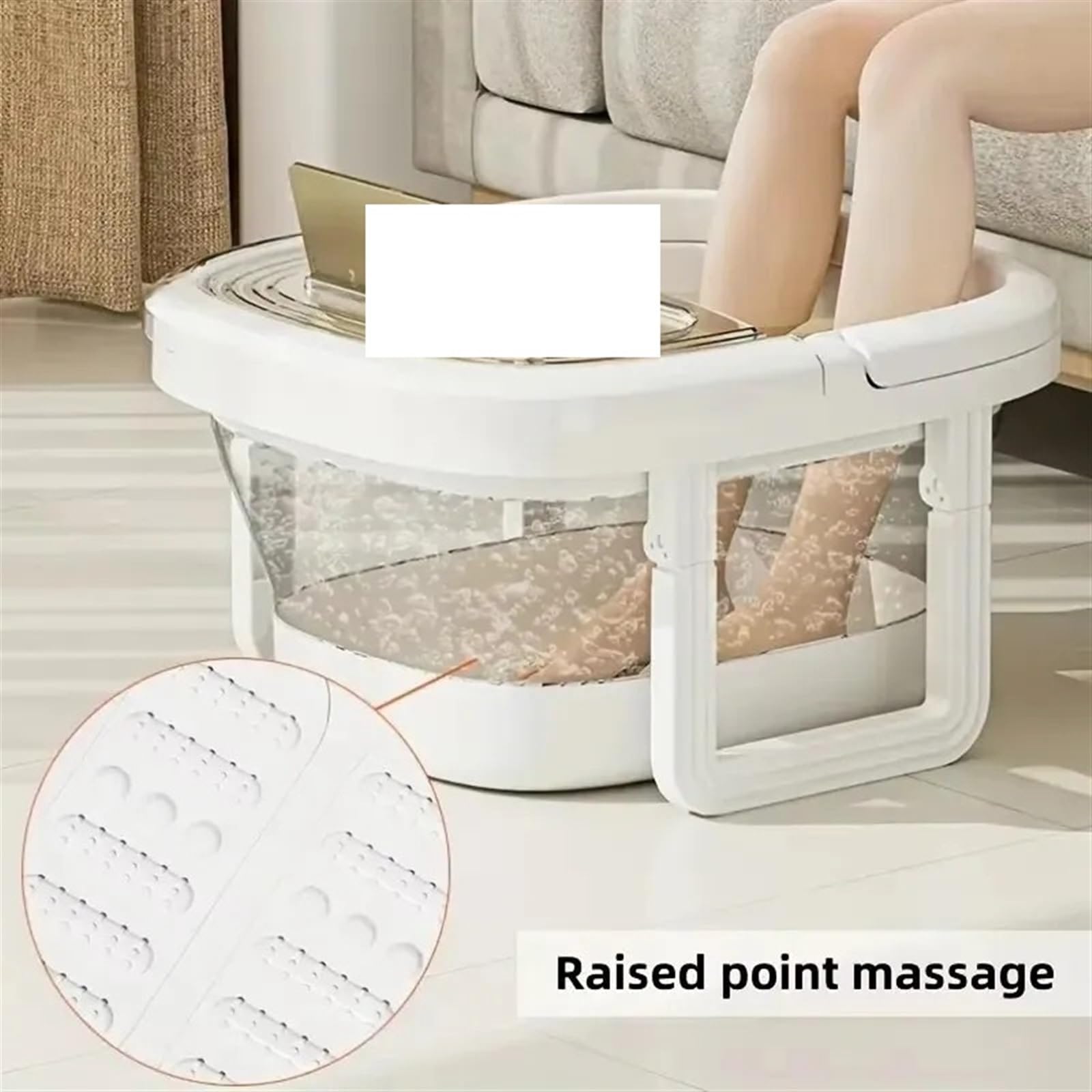 Faltbarer FußBadeimer Faltbare Fußbad Eimer Massage Fuß Waschbecken Hause Wäsche Wanne Eimer Fußbad Becken Tragbare Fuß Einweichen Fuß Wanne FüR Fischen，Camping