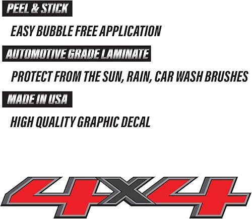 Miniatura 2 de 4x4 calcomanías de repuesto de cabecera para camiones 2014-2017 (OEM 4 piezas)