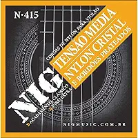 Cordas Para Violão, Rouxinol, Nylon Cristal, Média Tensão