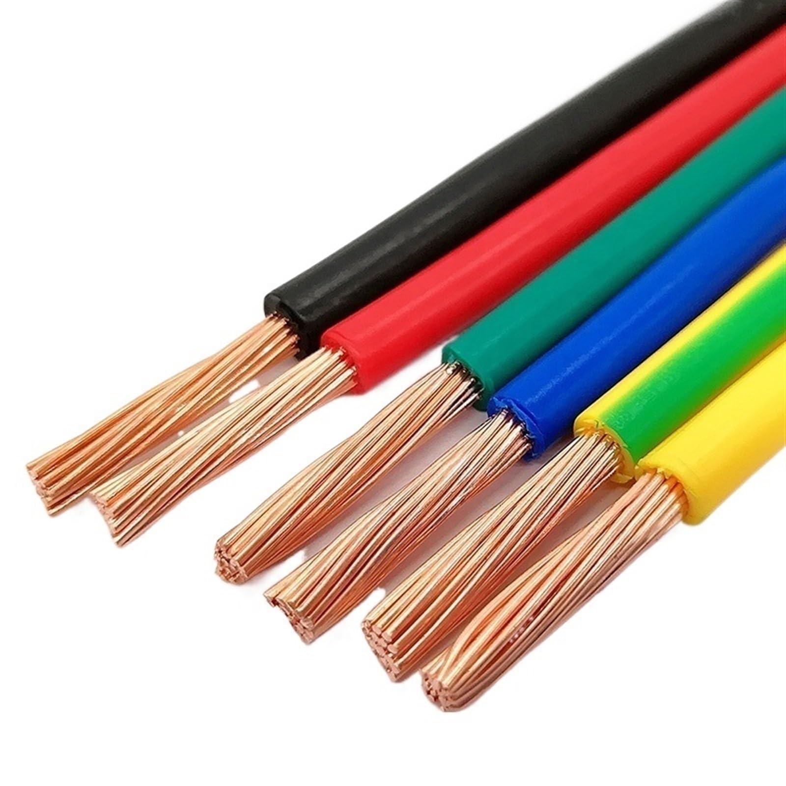 Câbles électriques en cuivre monoconducteurs 20 AWG 12 AWG 0, 5 mm 1(Blue,5Meter 14 AWG 2.5mm2)