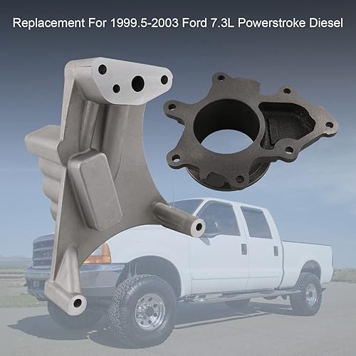Miniatura 2 de JDMSPEED EBP - Pedestal turbo y carcasa de escape para Ford 7.3 Powerstroke 1999.5-2003 Powerstroke Diesel Turbo Pedestal + pernos y carcasa de