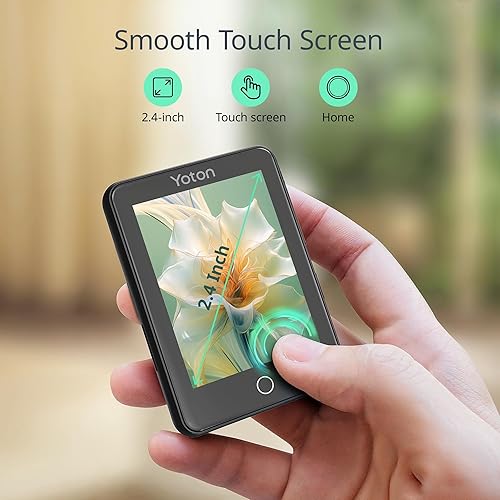 Miniatura 5 de YOTON Reproductor de MP3 con Bluetooth 5.2, pantalla táctil completa de 80 GB para niños, reproductor de música portátil con altavoz, sonido de alta