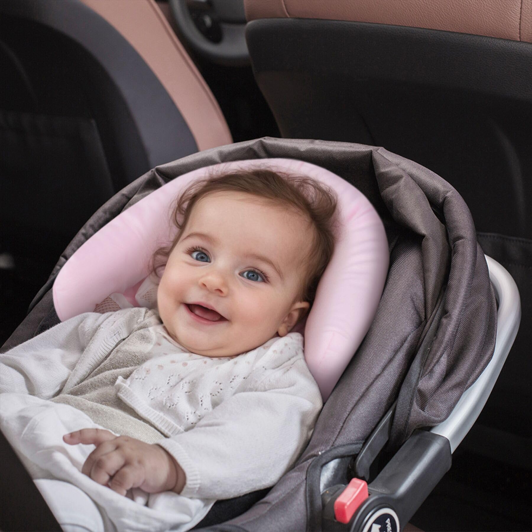 COOLBEBE Coussin de Soutien 3 en 1 pour bébé pour Nouveau-né et Enfant – Coussin de siège de Voiture Extra Doux, Parfait pour Les sièges Auto, poussettes, balançoires