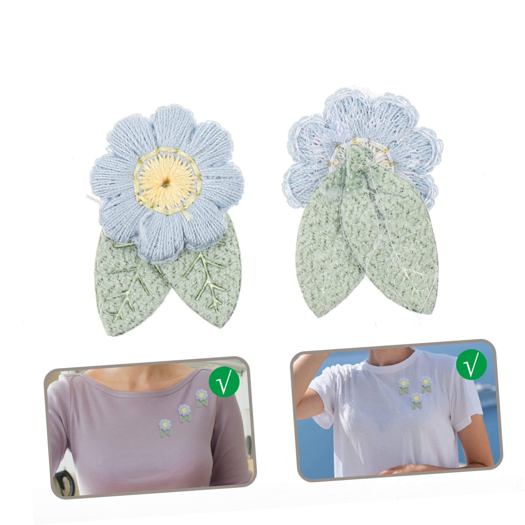 SHINEOFI 40pezzi Toppe Floreali Ricamate Per Abbigliamento Applicazioni Fai Te Per Magliette Accessori Moda Riparazioni e Decorazioni Materiale Sicuro Per La Design Unico