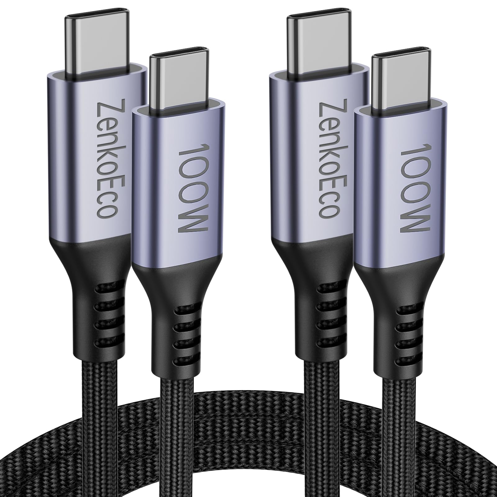 USB C to USB C Cable 2 Pack 6 6FT 100W PD 5A QC 4 0 Fast Charging