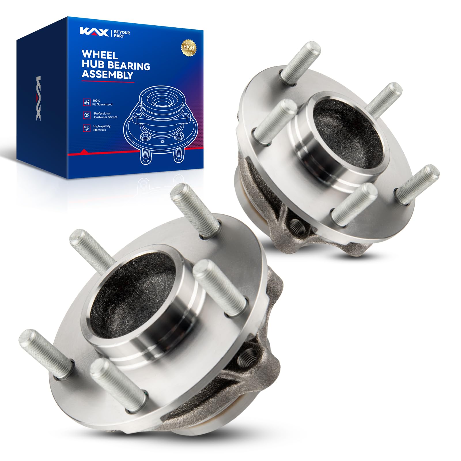 KAX Front Wheel Bearing and Hub Assembly 513268 x2 Fit for