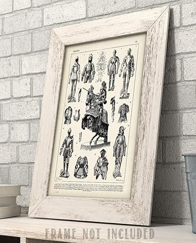 Miniatura 4 de Knights and Suits of Armor Illustrations - 11x14 Unframed Art Print - Perfect Home Decor or Gift for Under $15 Medieval and Renaissance Fans