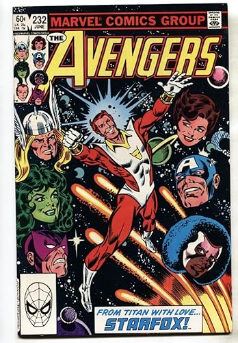 AVENGERS #231-STARFOX-MARVEL-comic book VFNM