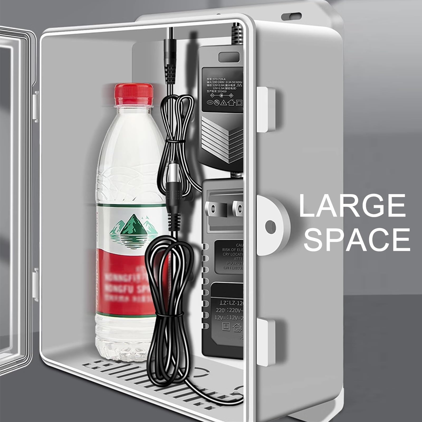 Schaltschrank Kunststoff Für den Außenbereich, IP65-Elektrokasten für Wlan-Elektronik, Anschlussdose aus Kunststoff mit Schiene, Schloss und Wandbefestigungsbohrung(Black,24X10X33cm)