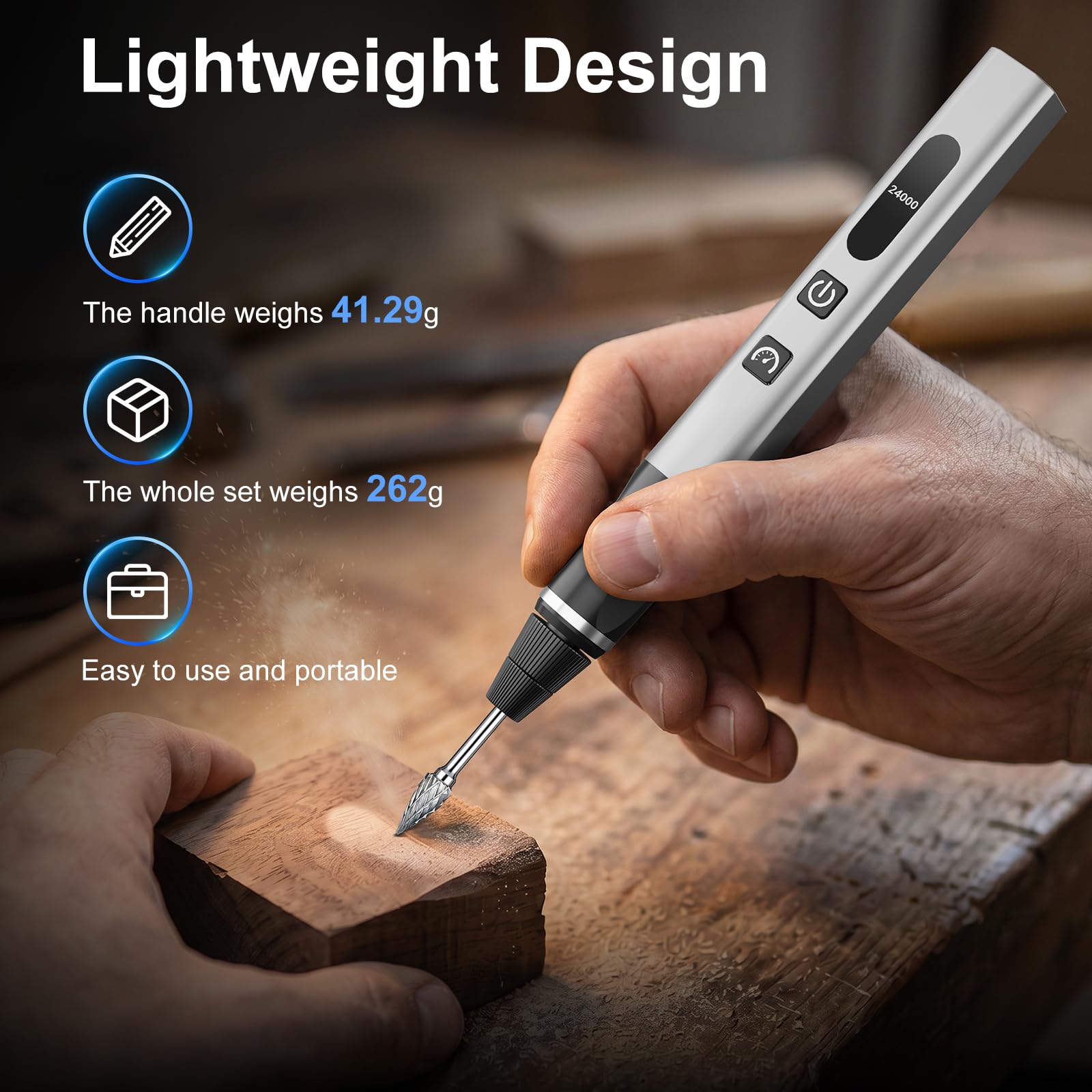 STREBITO Engraving Pen - 47-in-1 Kit for Metal, Wood & More -2