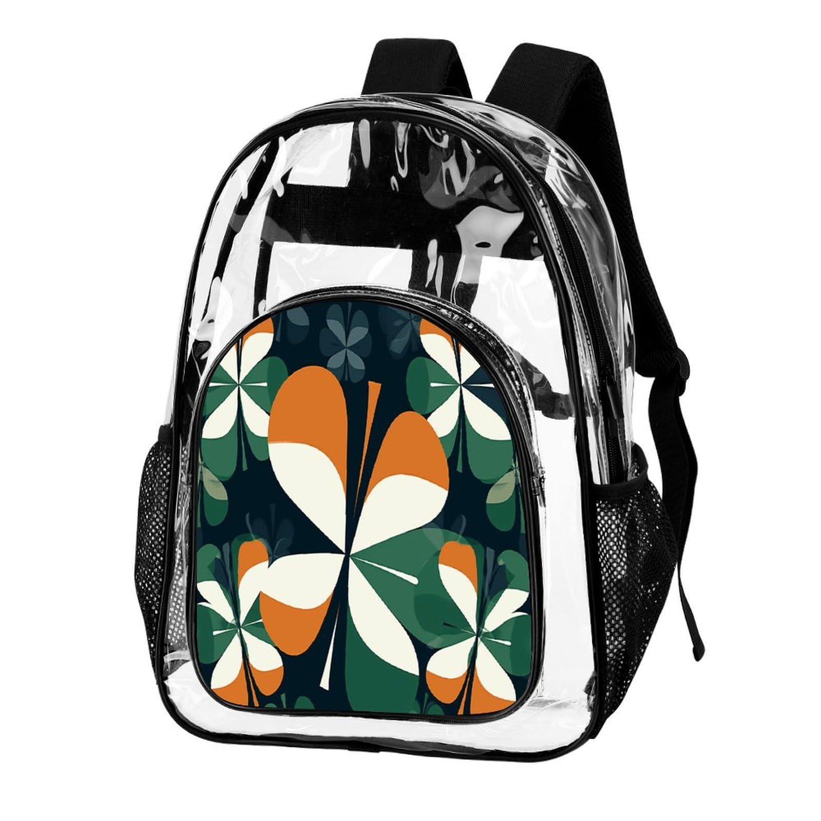 Transparenter Rucksack mit spezieller Form, groß, transparent, PVC, Büchertasche für Sicherheit, Arbeit, Reisen, Stadion