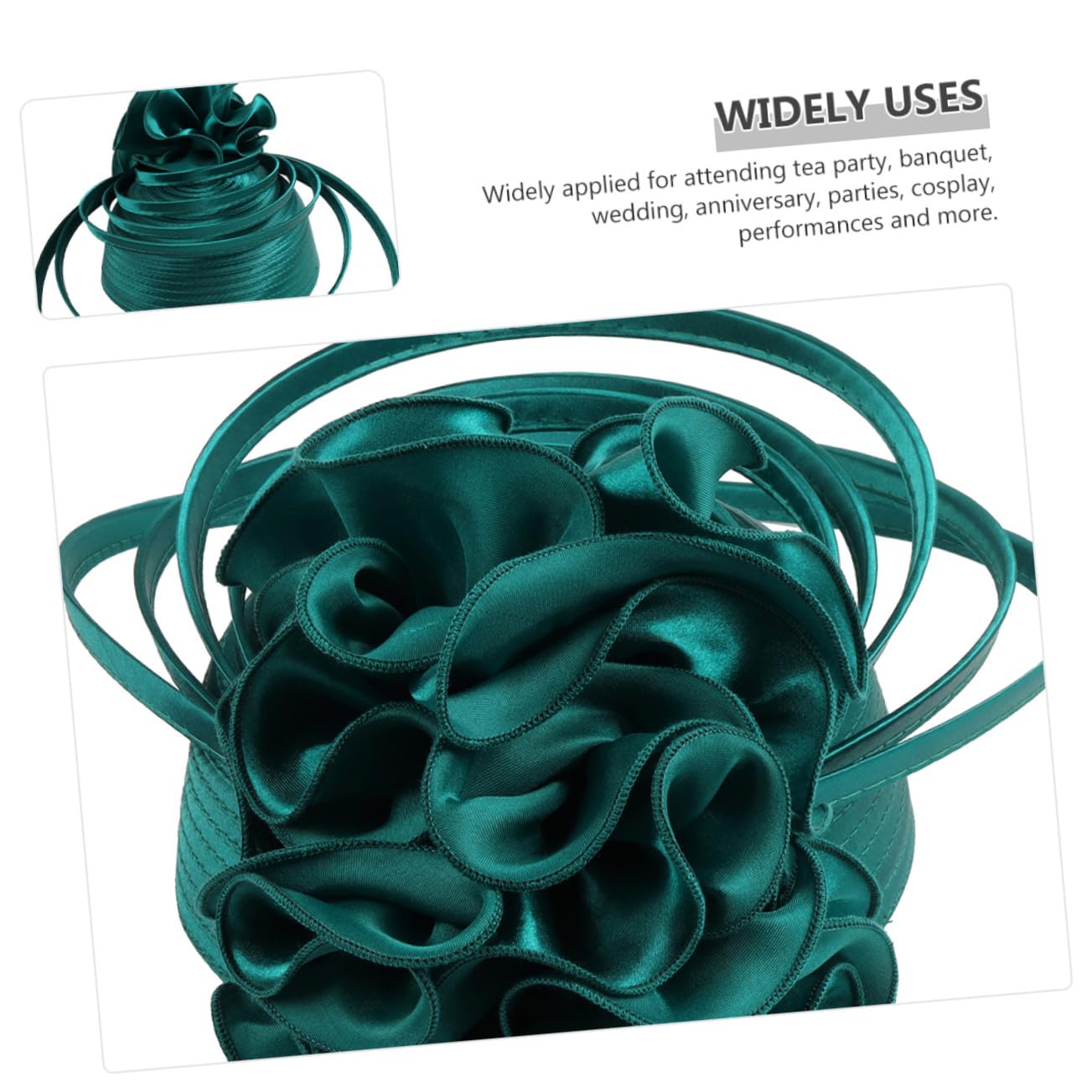 Gatuida Fascinator da Donna Elegante Resistente, Cappello da Sposa retrò Leggero Fascia, Accessorio per Chioma per Matrimoni, Banchetti e Feste Formali