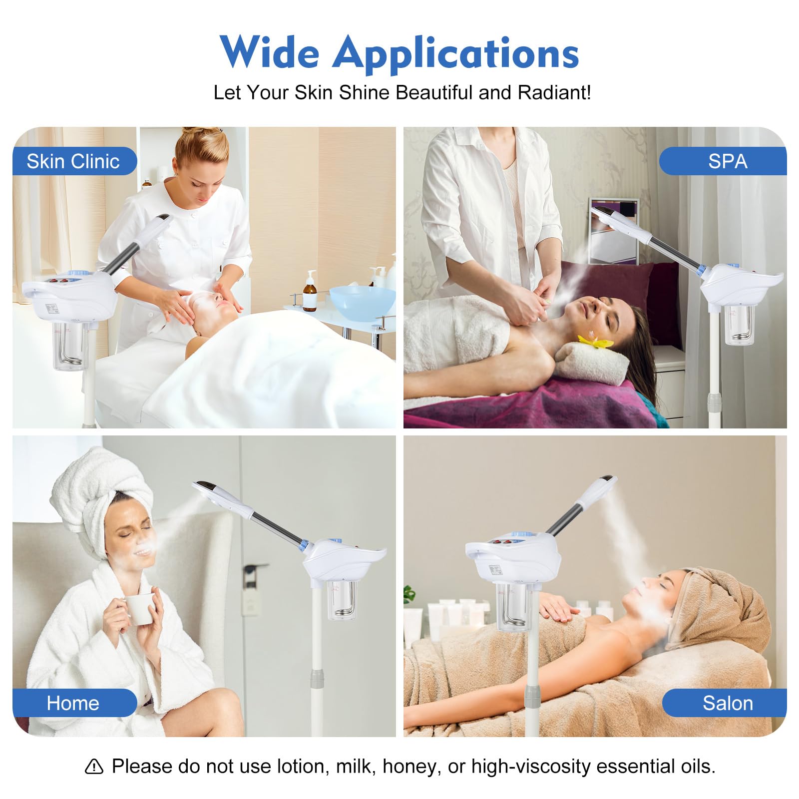 Vapore facciale Dispositivo Vapore Viso Macchina Sauna Facciale Portatile Vaporizzatore Estetico Professionale Pulizia Purificatore Pelle Inalatore Idrrafacciale Funzionamento Durevole