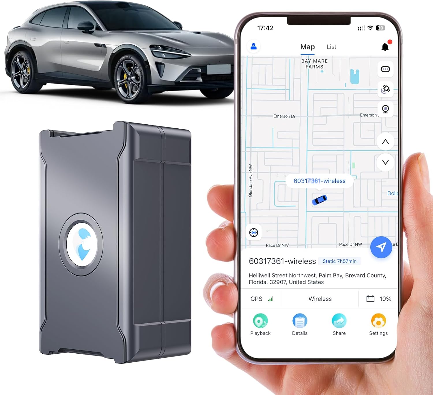 4G LTE GPS Car Tracker with Long Battery Life & Real-Time Updates 4G LTE GPS Car Tracker with Long Battery Life & Real-Time Updates