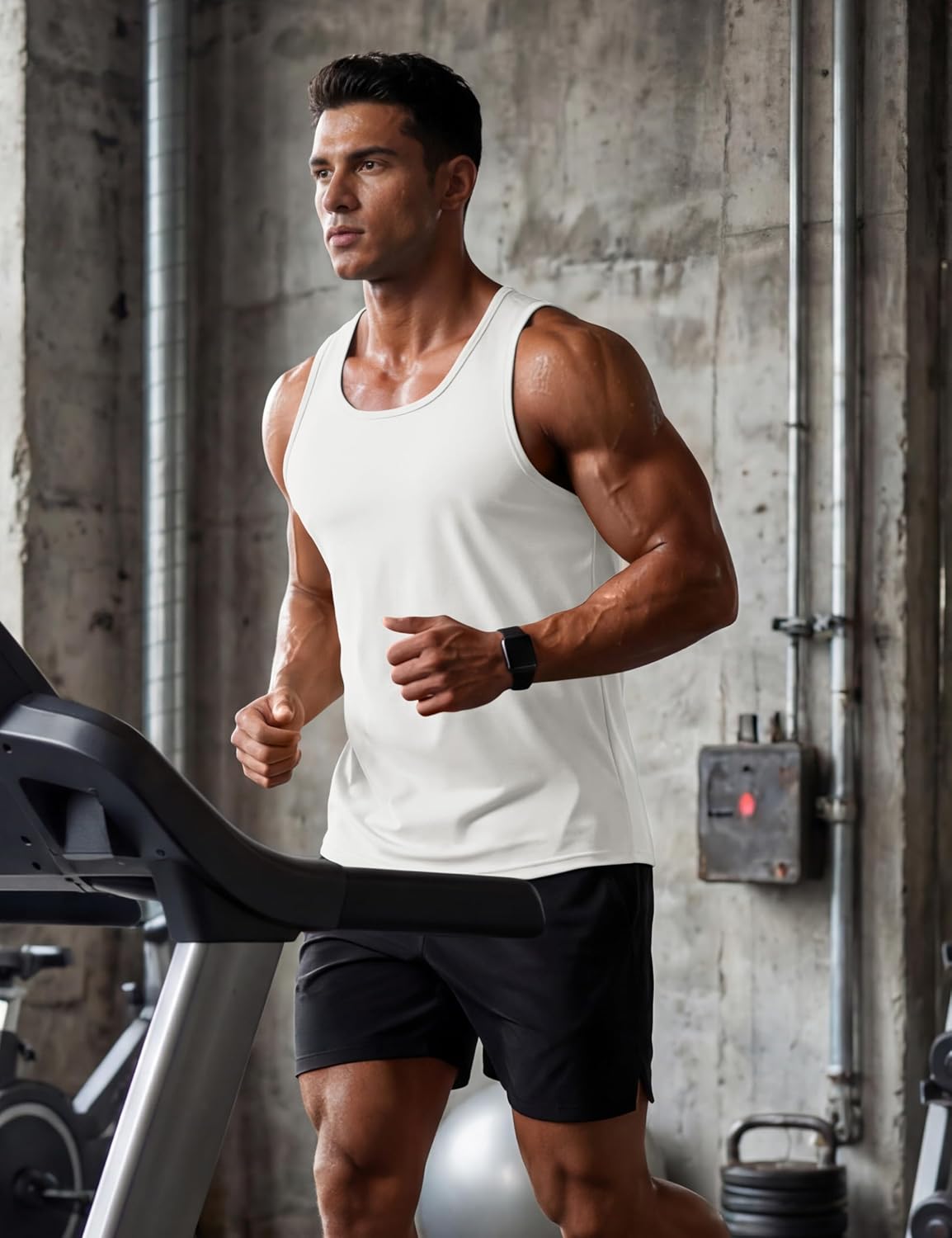 TACVASEN Men's Workout Tank Tops Sleeveless UPF 50+ Summer Sun Shirts Quick Dry for Running Swim Gym Beach