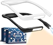 Neck Reading Light Book Lovers Gifts,Rechargeable Book Light for Reading at Night in Bed Reading Accessories, Sewing Crochet Accessories Knitting Gifts for Mom Valentines Day Gifts for Him Men Women