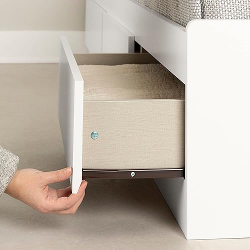 Miniatura 5 de South Shore Cama Gramercy Pure White, contemporánea Blanco puro,Negro puro,https://www.amazon.com/dp/undefined