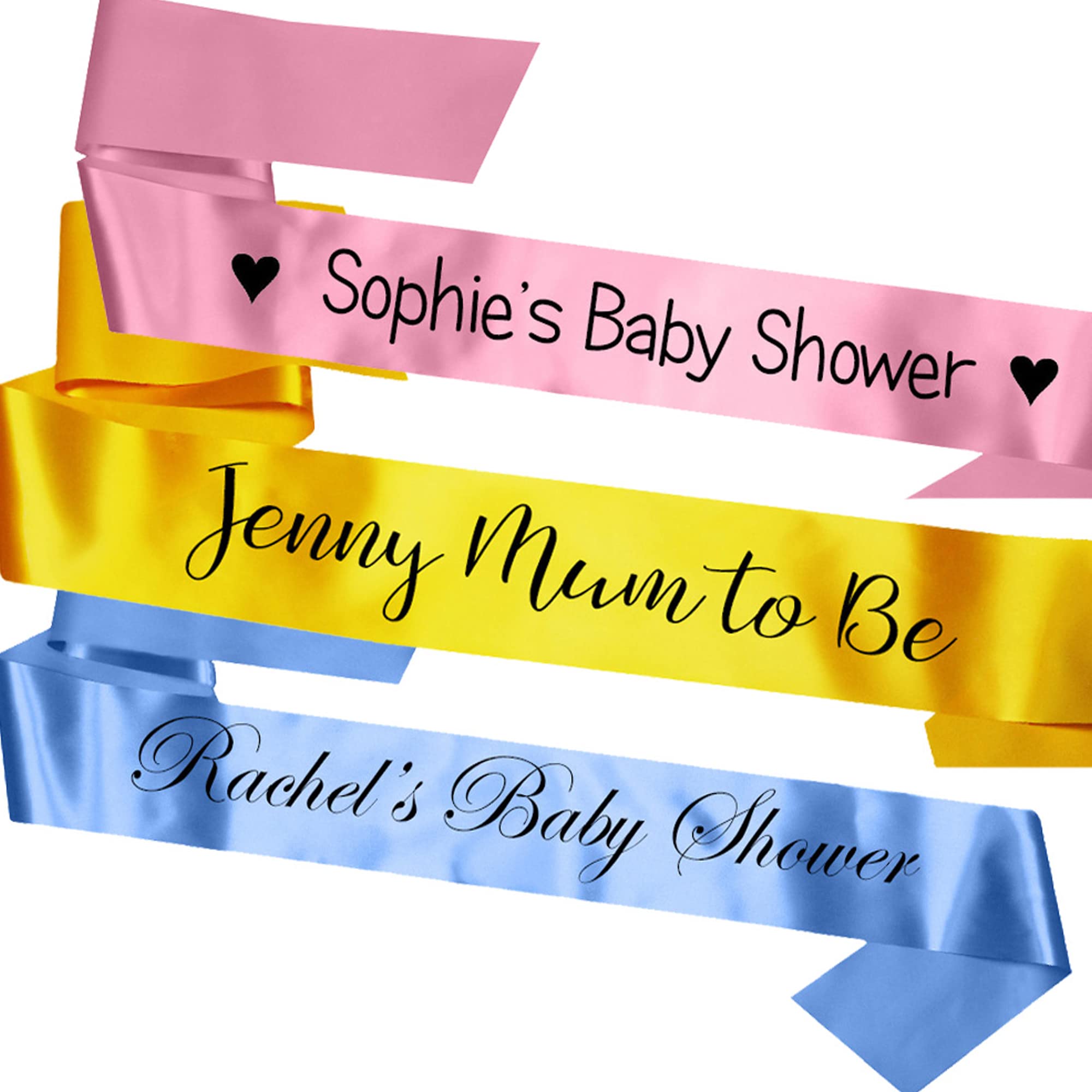 My Pretty Little Gifts Personalised Baby Shower Sashes! Mum to Be