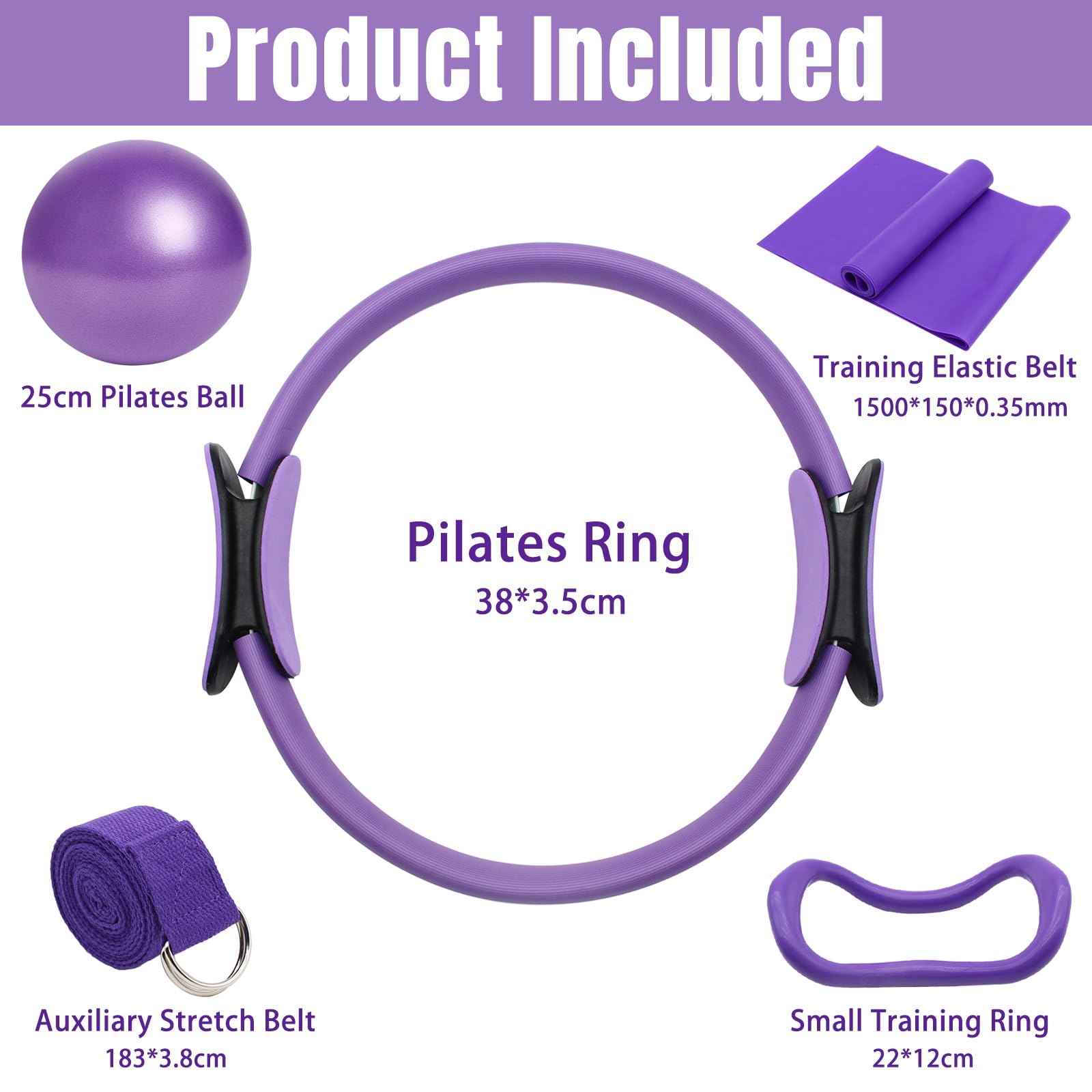 Complete Pilates Set Met Yogabal En Fitnessbanden - Ideaal Voor Thuis En Studio
