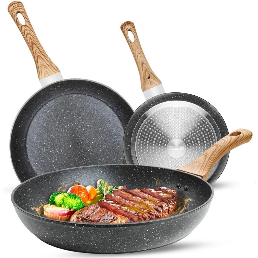 Frigideira de Cerâmica Antiaderente – Compatível com Fogões de Indução, a  Gás e Elétrico – Cabo Resistente ao Calor- Grupo AC Multi (24 cm diâmetro) 