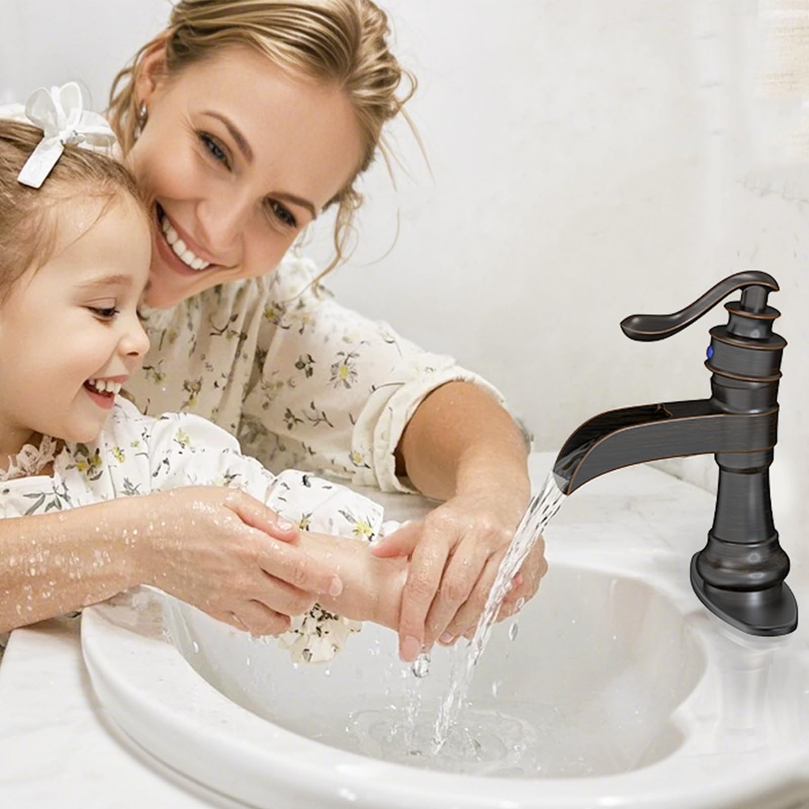 BATHLAVISH Robinet De Salle De Bain En Bronze Huilé, Robinet D'évier De Salle De Bain