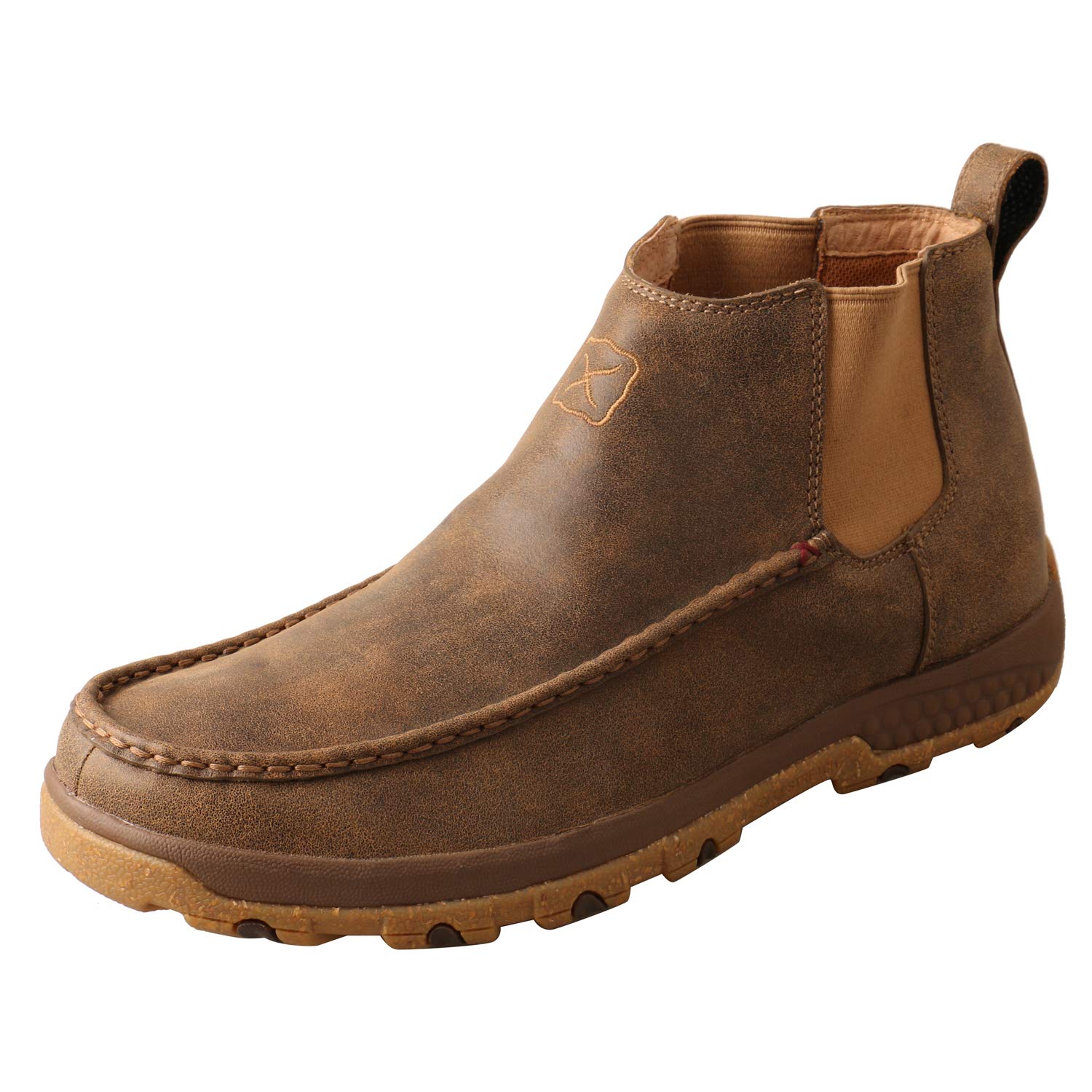 Twisted X Men's Men'S Cellstretch Double Gore Driving Shoes Moc Toe - MXCG001 7.5 EE US