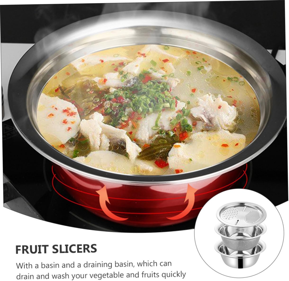 Grater Basin Strainer Vegetable Fruit Slicer Multi-function Kitchen Tools