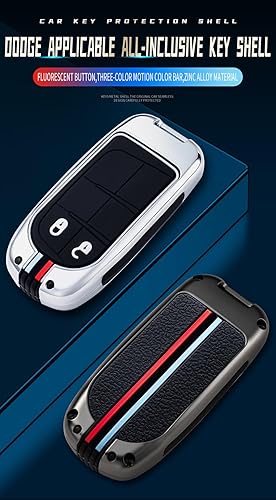 Miniatura 2 de ontto Funda para llave de coche con protección de 360 grados, elegante carcasa para llave para Jeep Grand Renegade Cherokee, Negro -