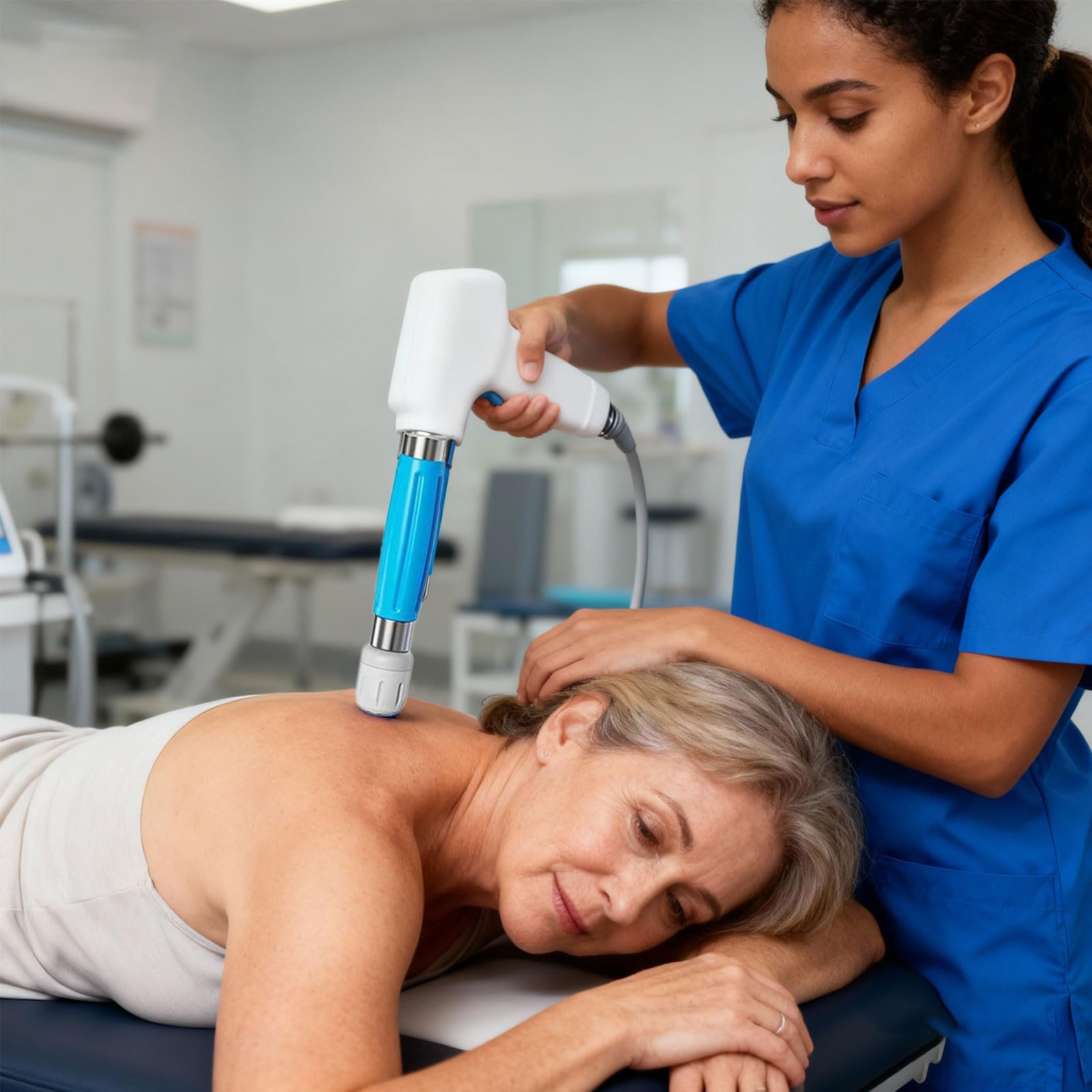 Macchina extracorporea per terapia con onde d'urto, intensità e frequenza regolabili, 15 modalità per un trattamento efficace del dolore alla schiena, alle spalle e alla vita