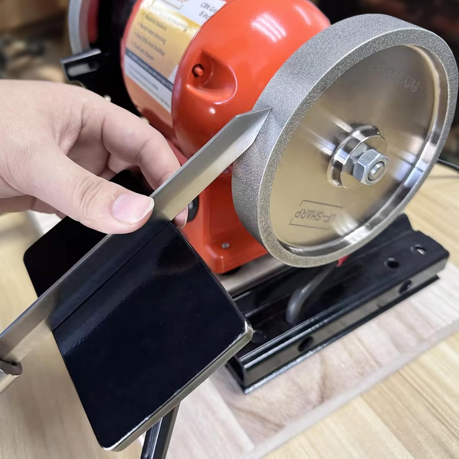 Lathe Tool Sharpening Jig for 6" & 8" Bench Grinders, Grinding Jig System for Chisel, Bowl Gouge, Skew