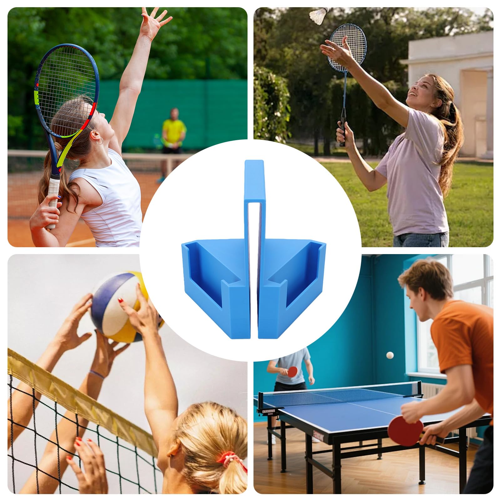 Fockety Supporto per Telecamera da Tennis per Recinzione, Supporto per Telefono per Padel, Pickleball, a Clip Sicuro per Rete, Accessori da Tennis per Analisi delle Parti