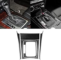 Vista 1 de para Mercedes-Benz Clase C W204 2007-2013 Consola Central de Fibra de Carbono Suave Real Panel de Cambio de Marchas Kit de Cubierta Envolvente