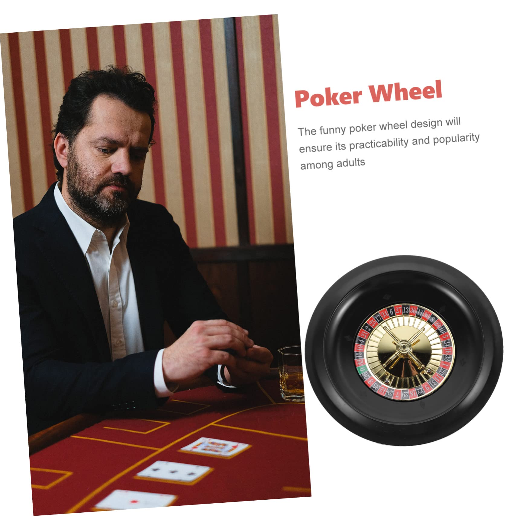 Garneck Roulette De Poker Jeu De Fête avec Roue Rotative pour Animations Et Événements Festifs