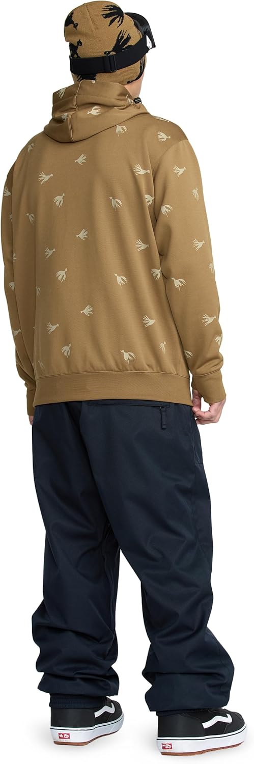 Volcom Men's Hydro Fleece Riding Hoodie – Water-repellent Sweatshirt With Storm Hood & Thumbholes - Image 7