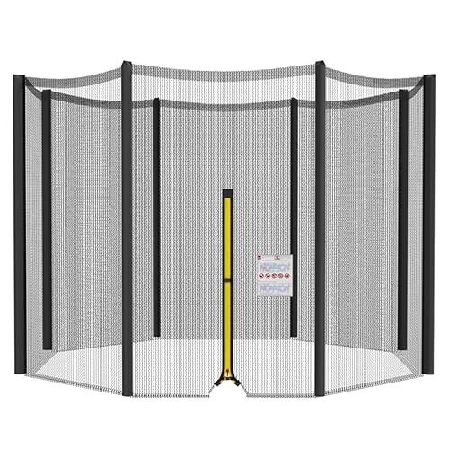 Cliselda Sicherheitsnetz für Trampolin 244 305 366 397 423 cm，Gartentrampolin