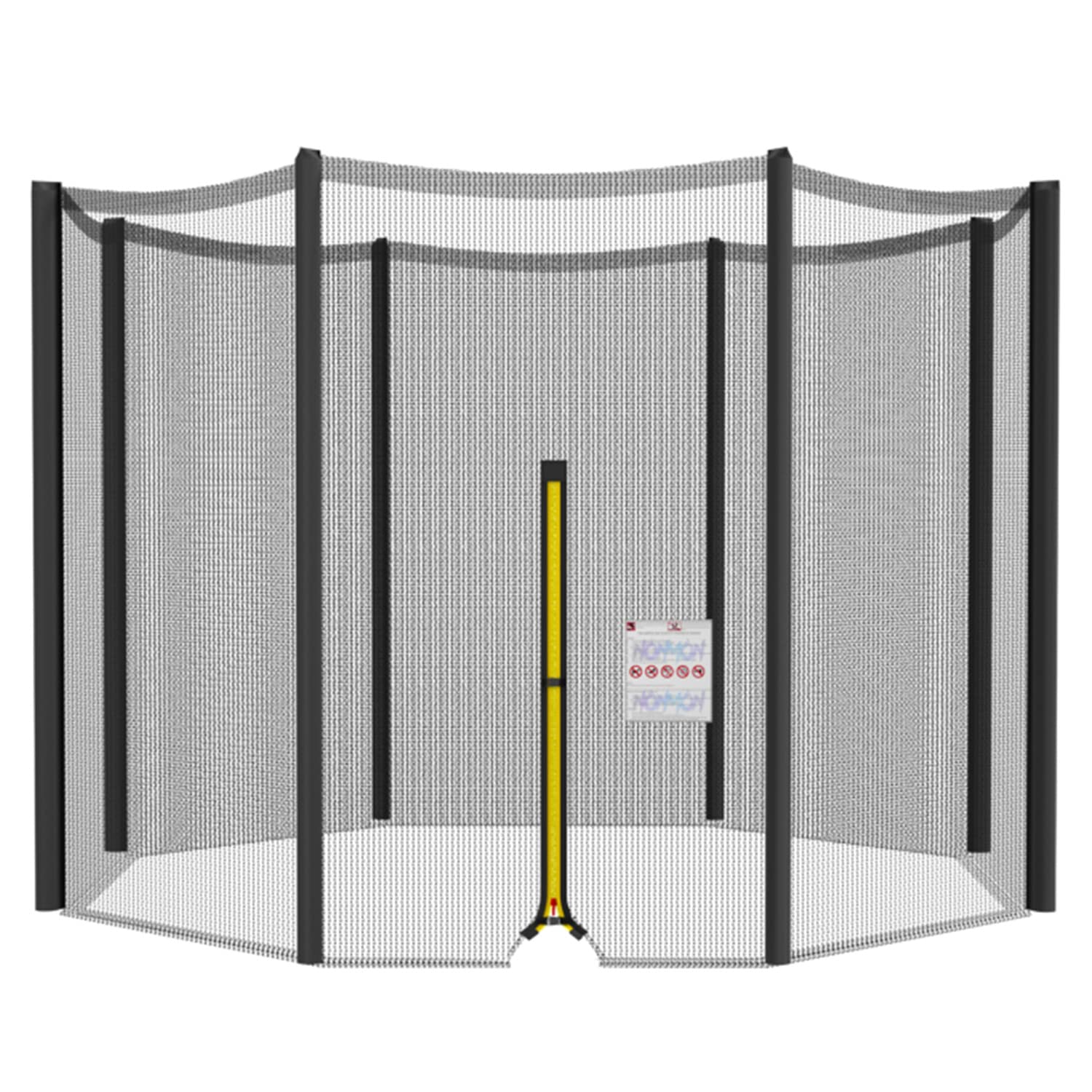 Cliselda Red de Seguridad para Cama Elástica de Jardín - Red Protectora Trampolín de Reemplazo Ø 244 305 366 396 427 cm (Solo Neto)