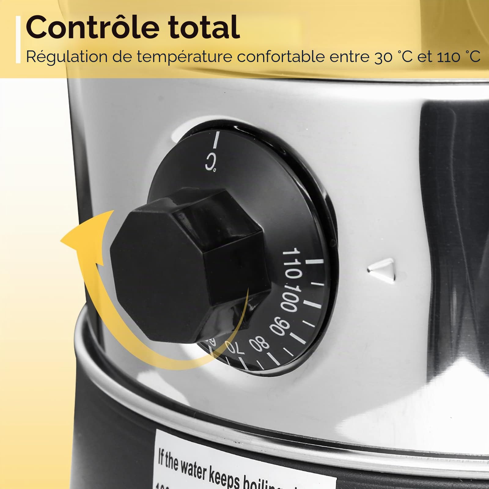 Bouilloire à vin chaud, 8,8 l, distributeur d'eau chaude en acier inoxydable, avec bac récupérateur, robinet, thermostat indicateur de niveau, distributeur automatique de boissons chaudes
