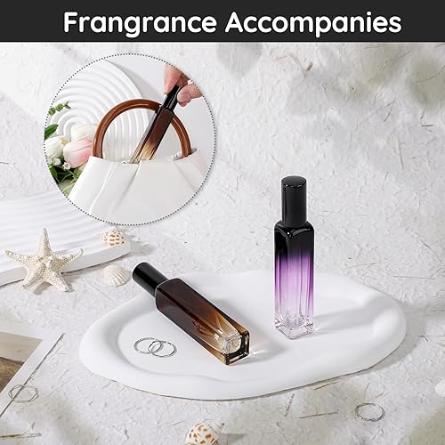 Miniatura 5 de Segbeauty Botella de perfume de viaje de 0.5 onzas líquidas, recargable, 2 atomizadores de perfume vacíos, dispensador de colonia portátil de 0.5