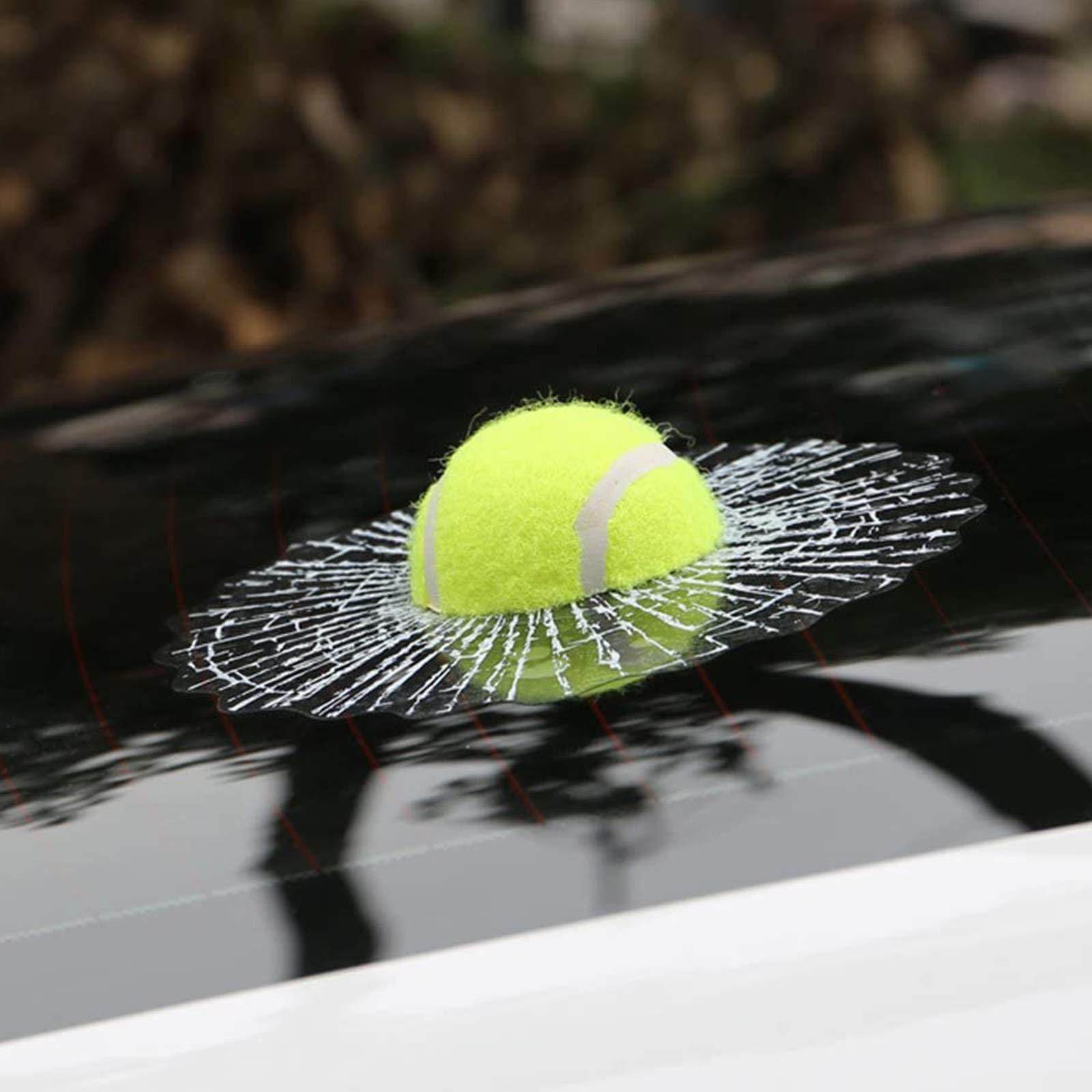 2 stuks 3D Glass gebarsten glas Sticker Baseball Broken Glass 2 stuks 3D Glass gebarsten glas Sticker Baseball Broken Glass