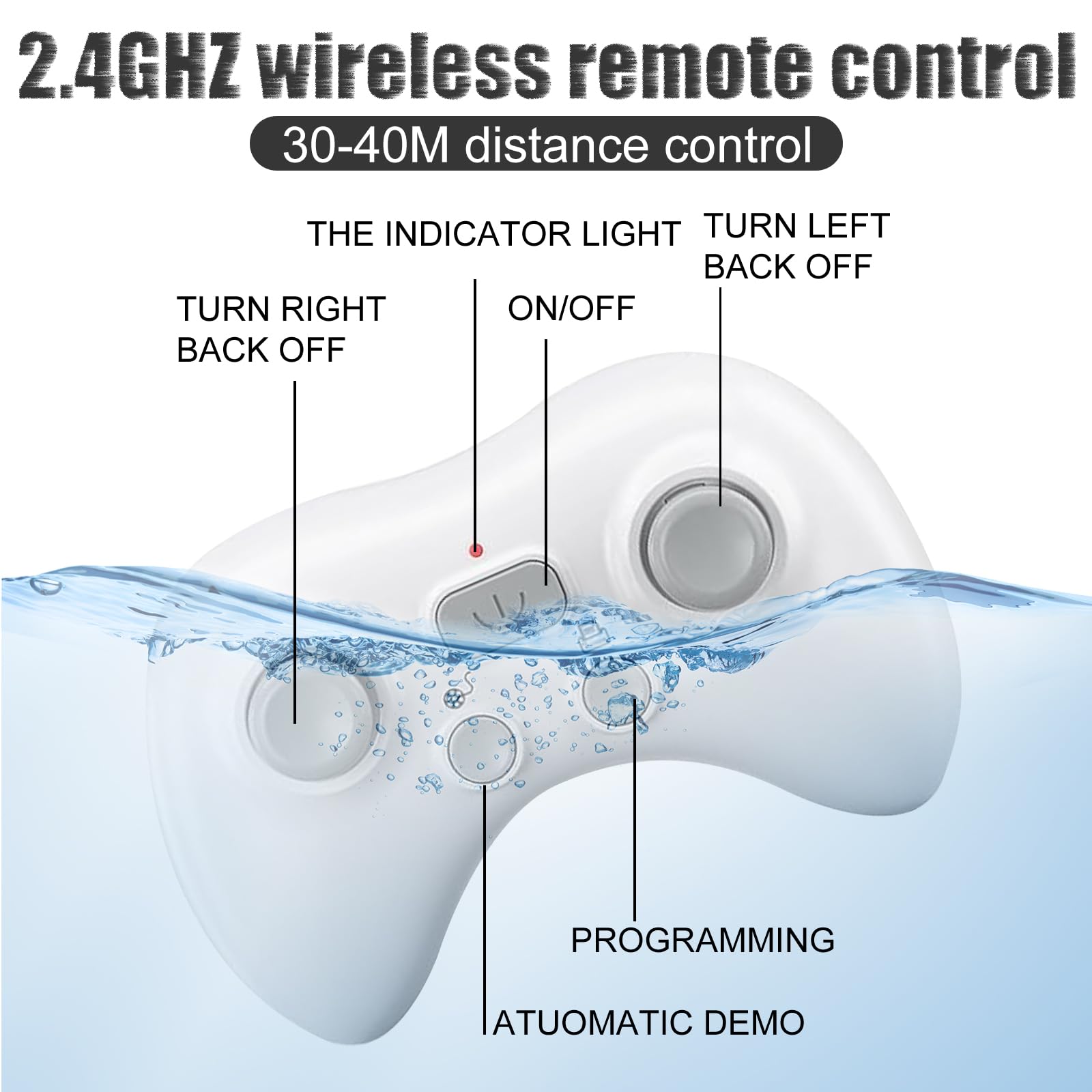 Barcos Teledirigido RC Cocodrilo, 2.4GHz Barco de Control Remoto con luz LED y Doble hélice para Piscinas y Lagos, Juguete Cocodrilo EléCtrico de Piscina Agua para niños y niñas