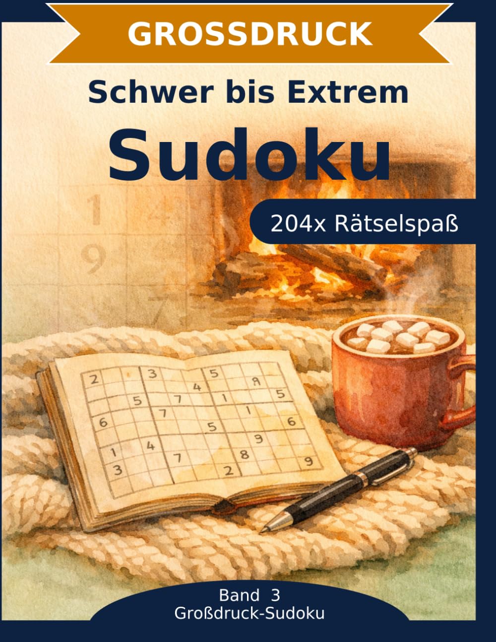 Sudoku Rätselbuch in Großdruck: Schwer bis Extrem: 204 Sudoku in Großdruck | Schwer & Extrem | Die Herausforderung für Profis | Nur für Mutige (Großdruck-Sudoku)
