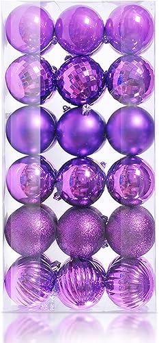 36 bolas de decoración de Navidad de 1.18 pulgadas, adornos de bolas de Navidad inastillables, juego de bolas de adorno para festivales, bodas,