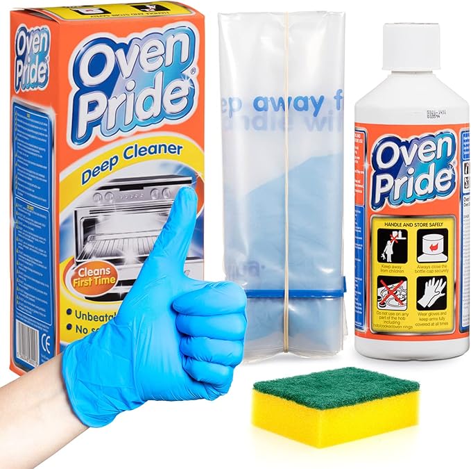 OVEN PRIDE OVEN CLEANER (1) With Sponge and Instructions Bags For