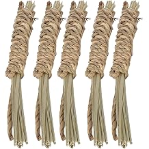 Atyhao Small Animal Chew Toys 5Pcs Natural Seagrass for Squirrel Rabbits Guinea Pigs Chinchilla Hamster Safe Durable Fun for Cage Playtime Enrichment S