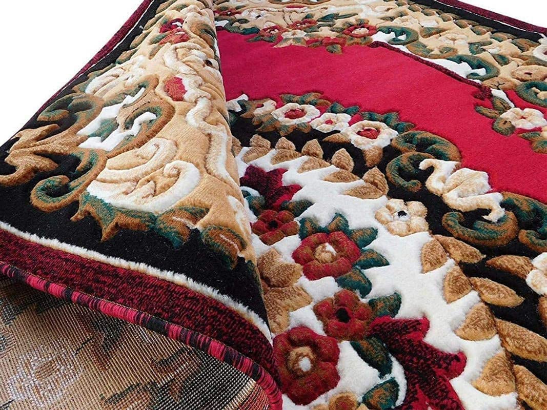 Sifa Carpet Acrylic Wool Carpet for Living Room with 1 Inch Thickness (4x5 Feet Red Color) (B07ZY8S7YT) Amazon Price History, Amazon Price Tracker