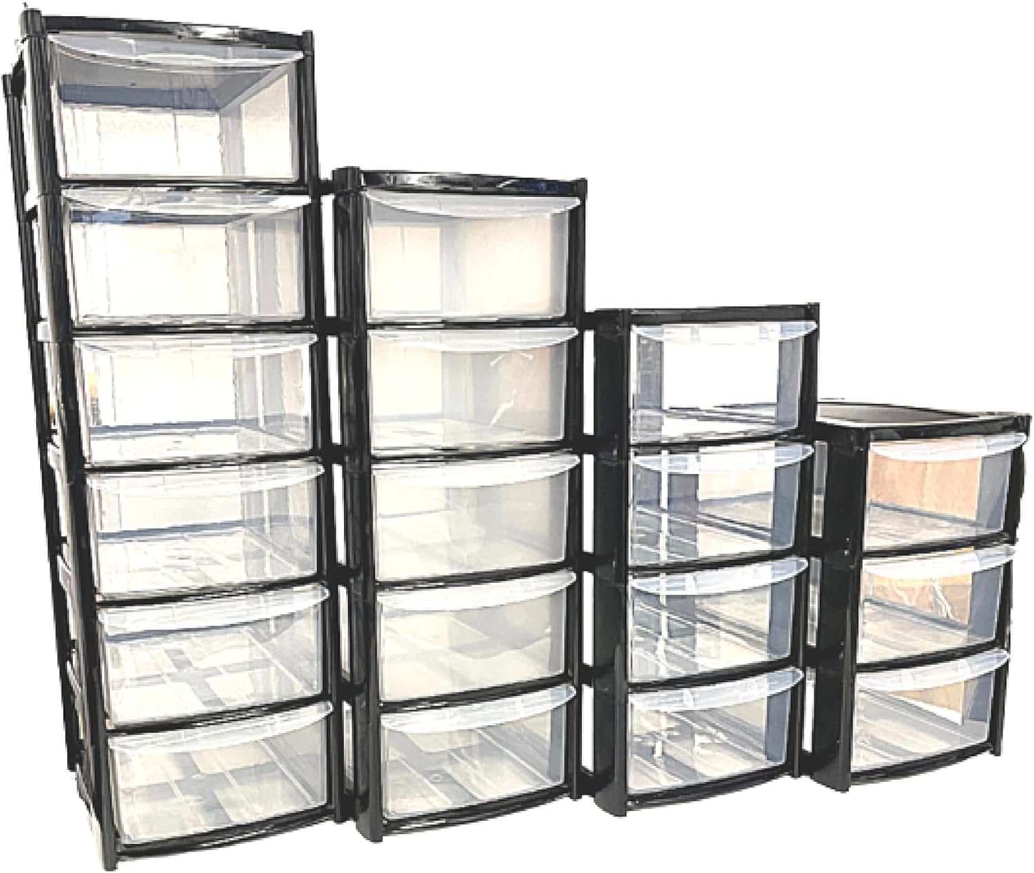 Bigbro® Efficient Multipack Plastic Storage Towers with 3/4/5/6 Drawers