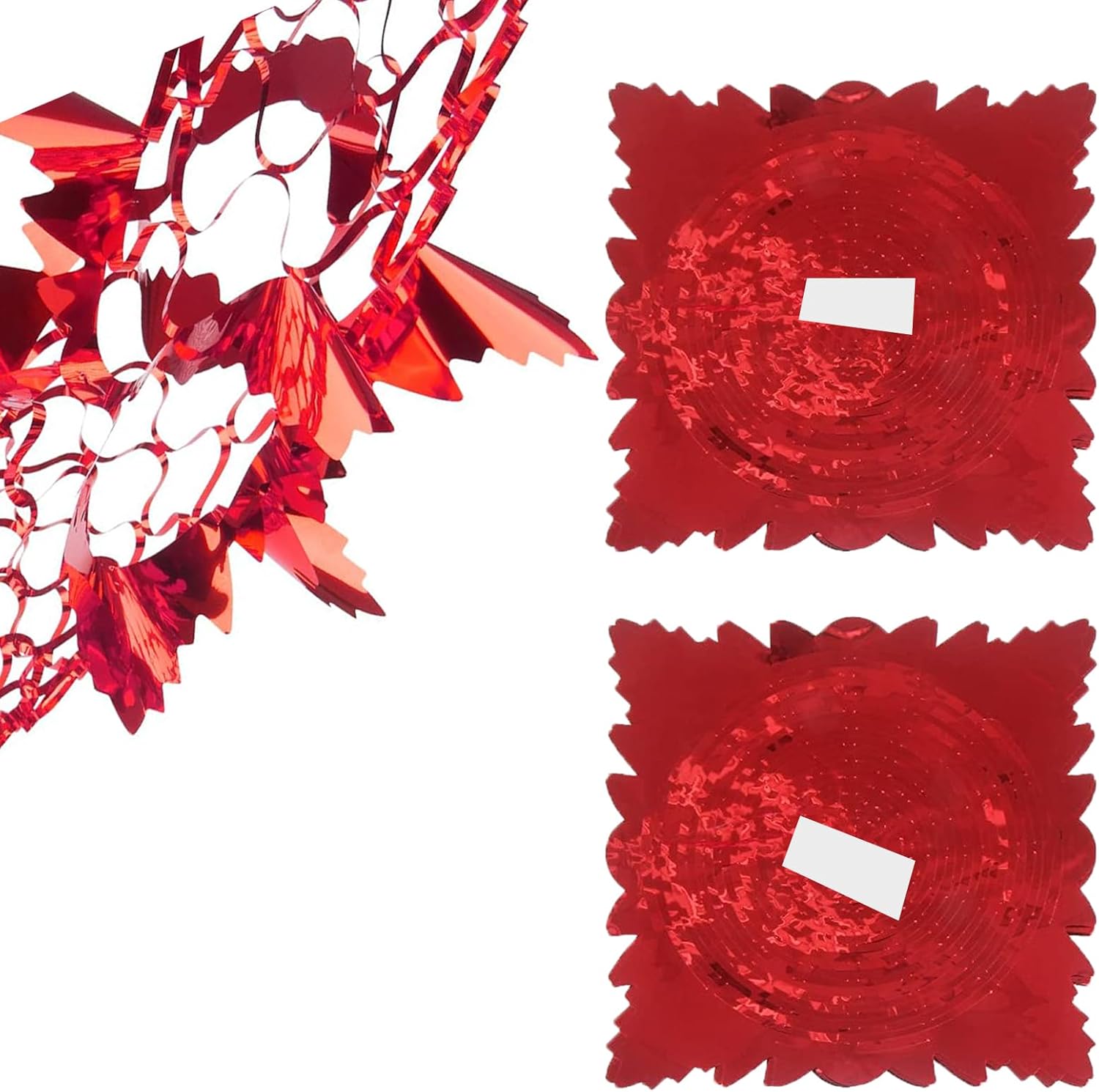 2 Pack Red Christmas Hanging Decorations,Christmas Ceiling Decorations